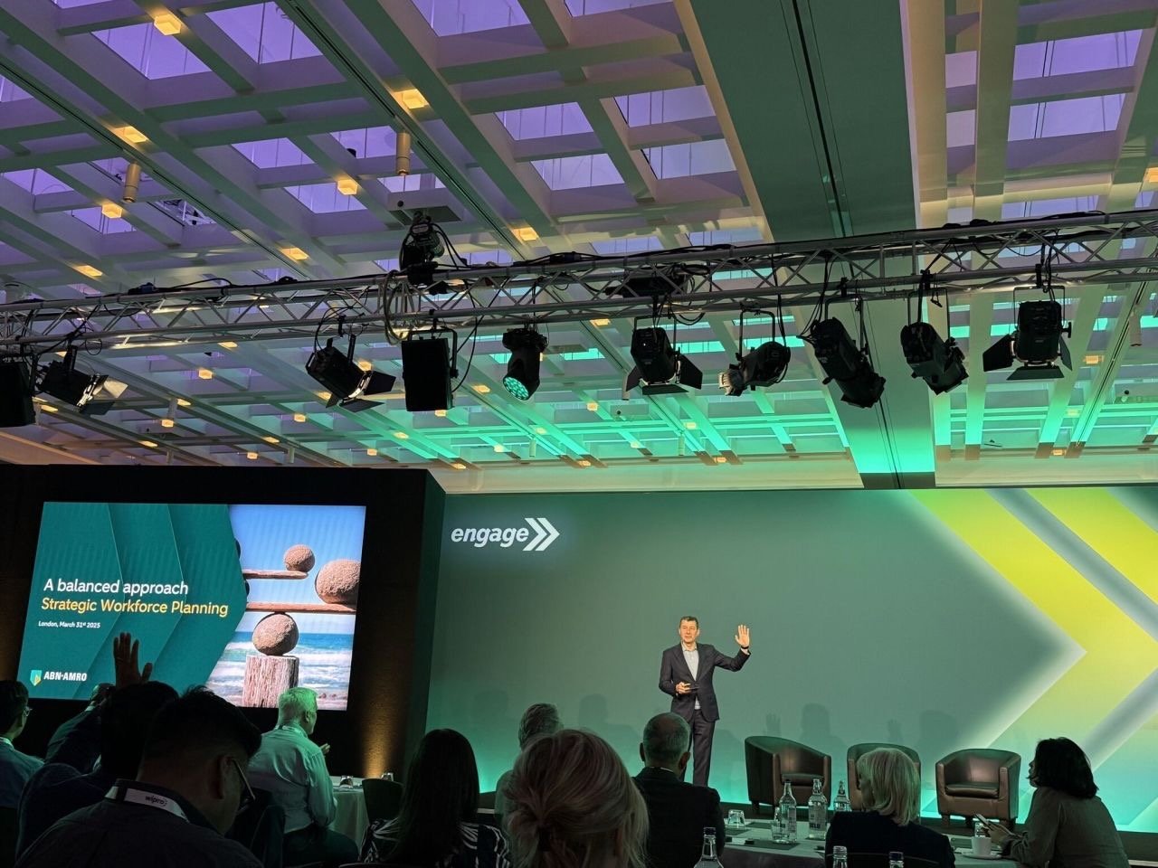 Marcel Mertens presenting 'A balanced approach: Strategic Workforce Planning' at Everest Engage London 2025